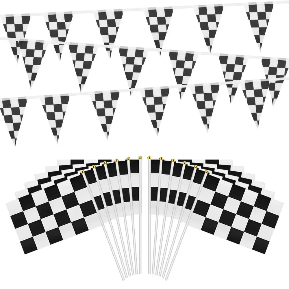 Racing Black White Checkered Flag