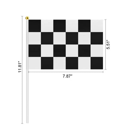 Racing Black White Checkered Flag