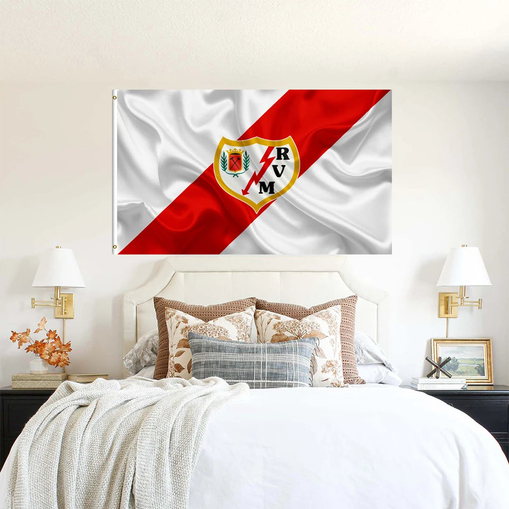 Rayo Vallecano Football Team Flag