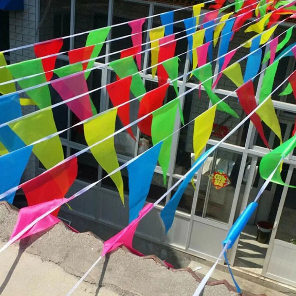 Multicolored Triangle Flags Bunting