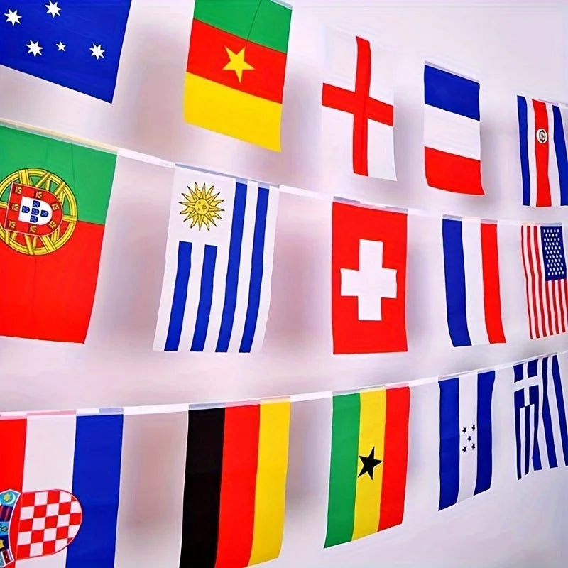 32 Countries String Flags Set