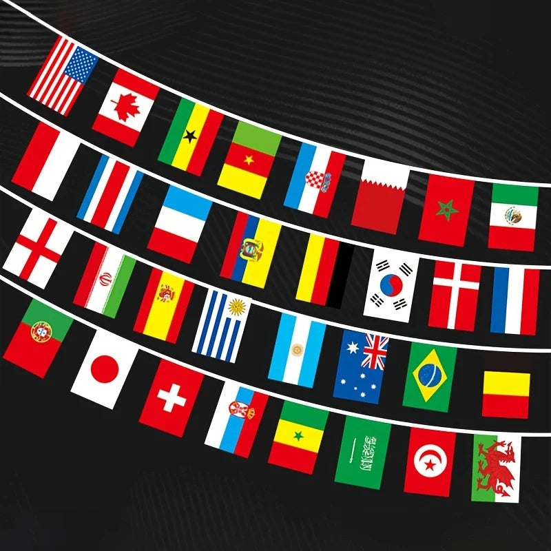 32 Countries String Flags Set