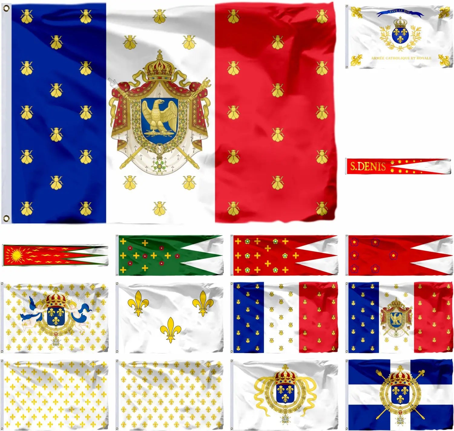 France Royal Banners and Ensigns Flag