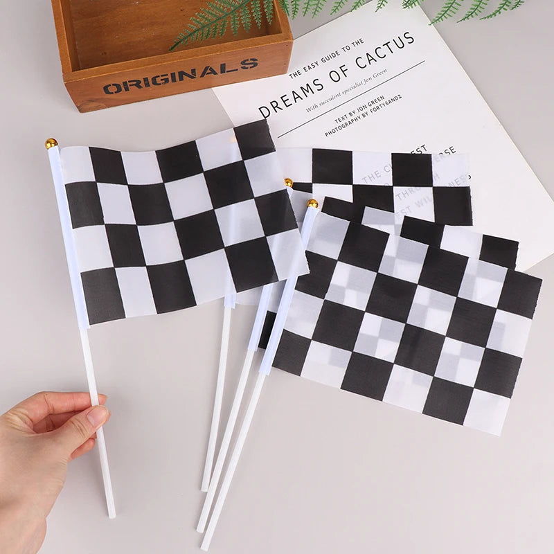 Black And White Racing Flags