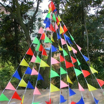 Multicolored Triangle Flags Bunting