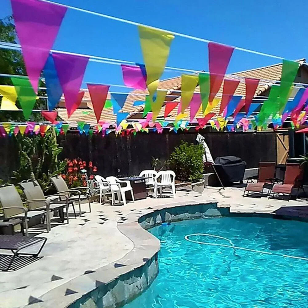 Multicolored Triangle Flags Bunting