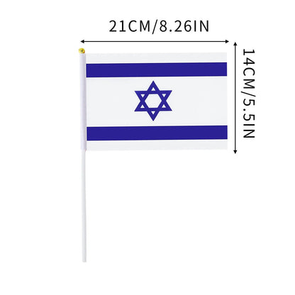 Small Hand Waving Flags of Israel