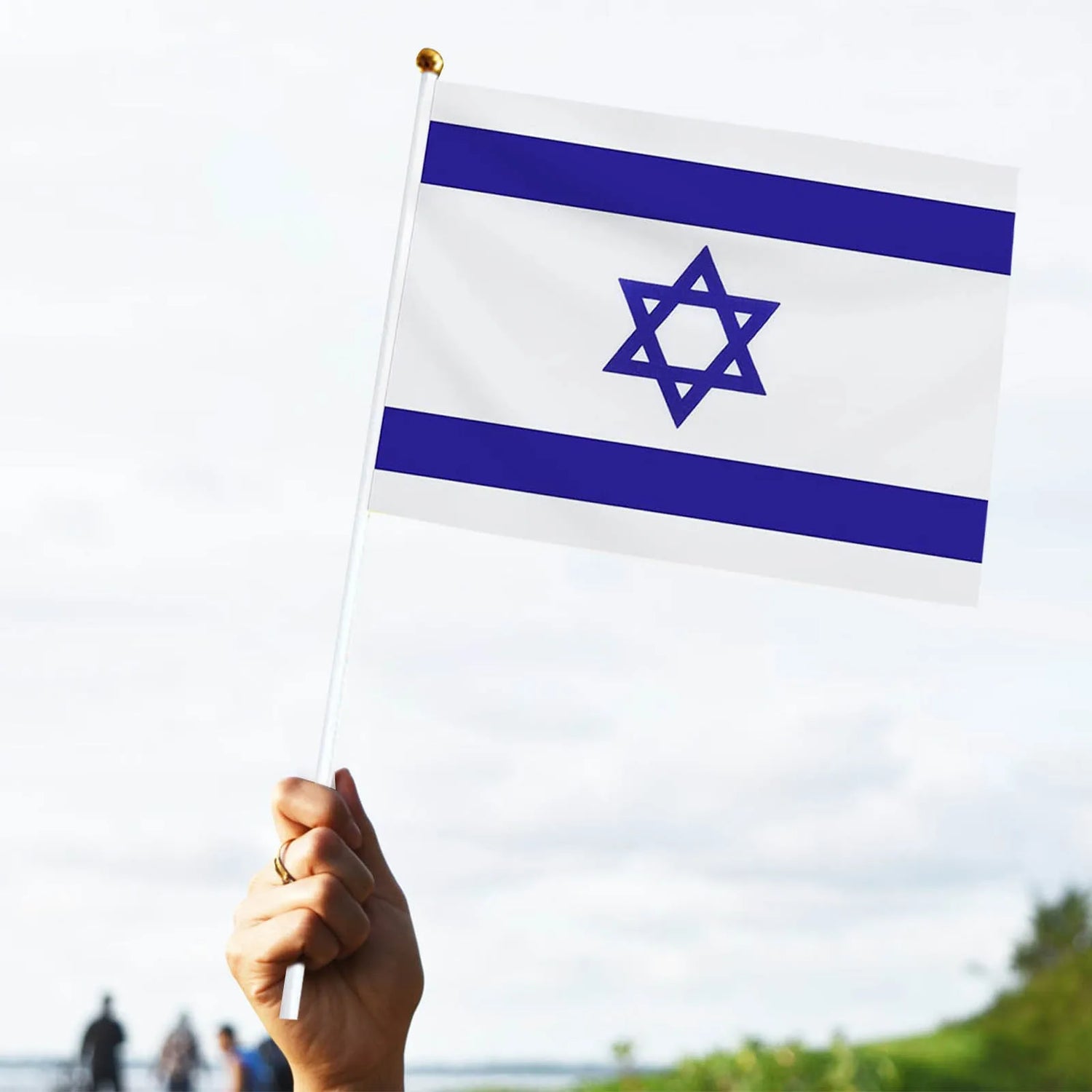 Small Hand Waving Flags of Israel