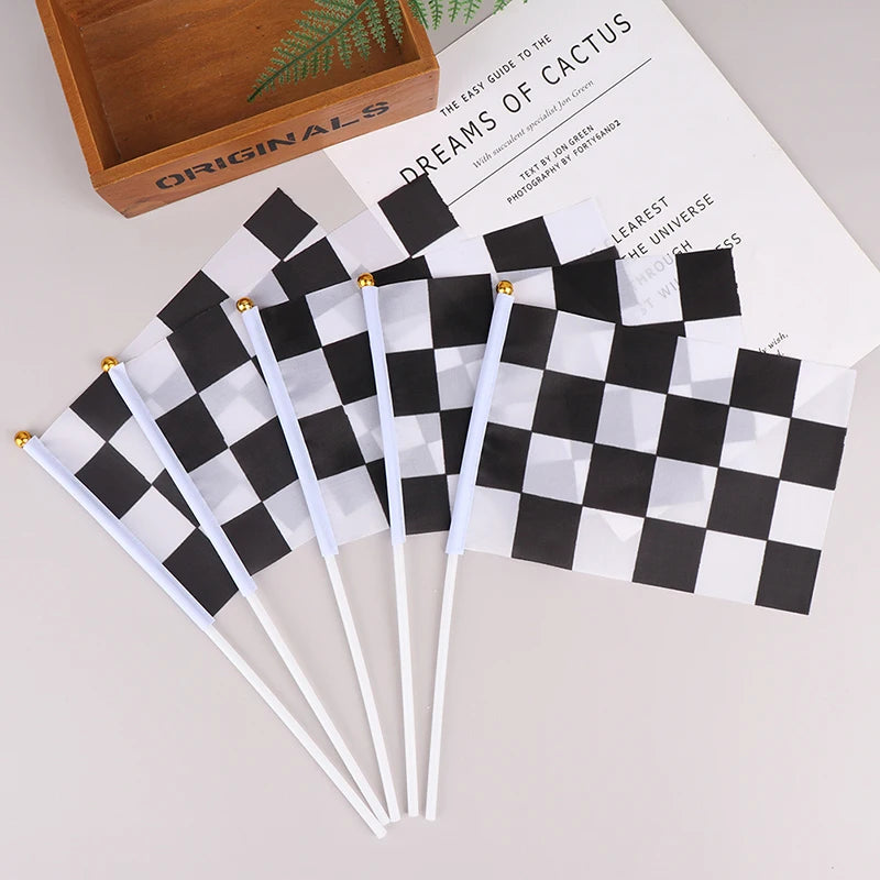 Black And White Racing Flags